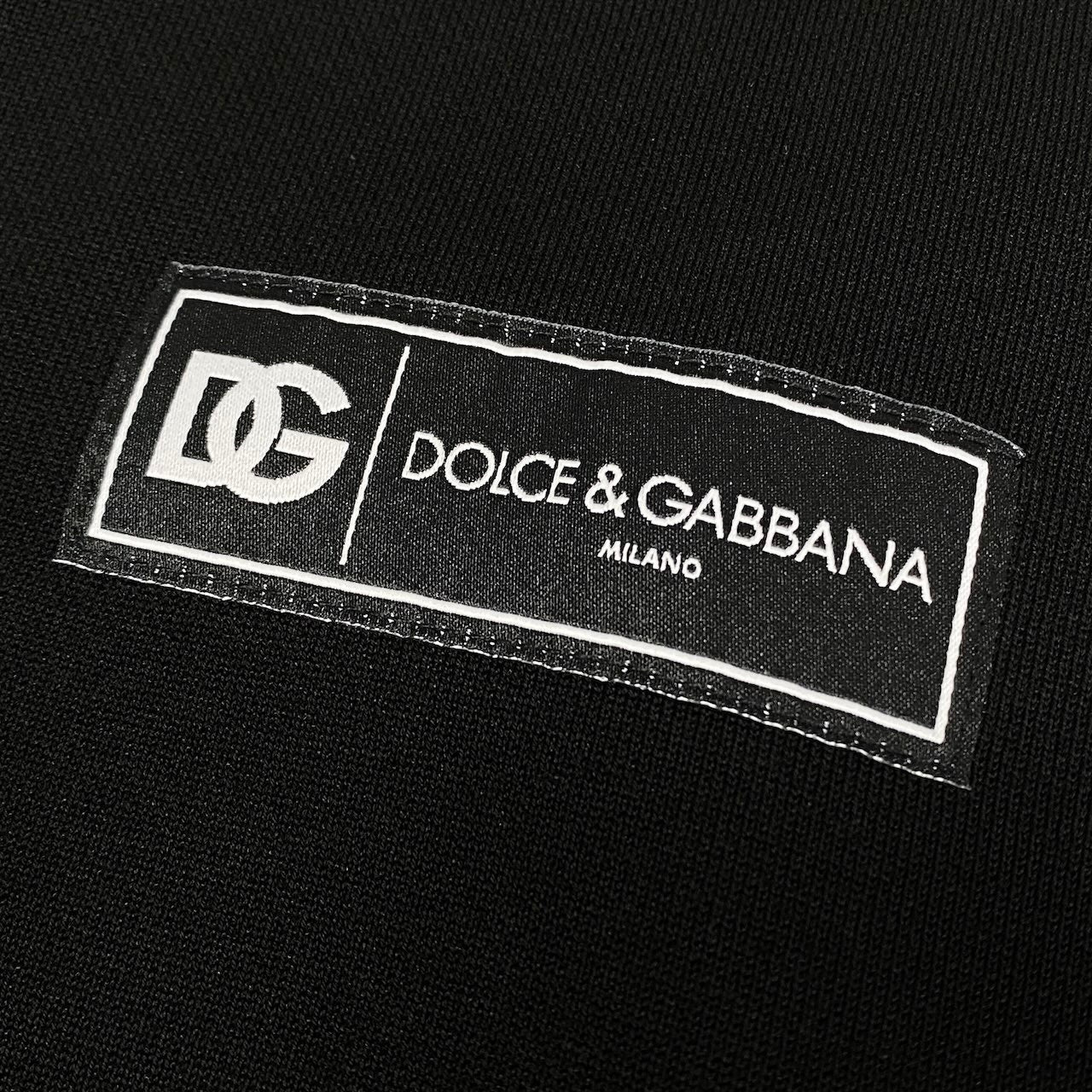 e11 《未使用品》定価16万 DOLCE&GABBANA ドルチェアンドガッバーナ ロゴクルーネック アイコンスウェット Logo Crew Neck Icon Sweat サイズXS ブラック D&G ドルガバ タグ付t18r