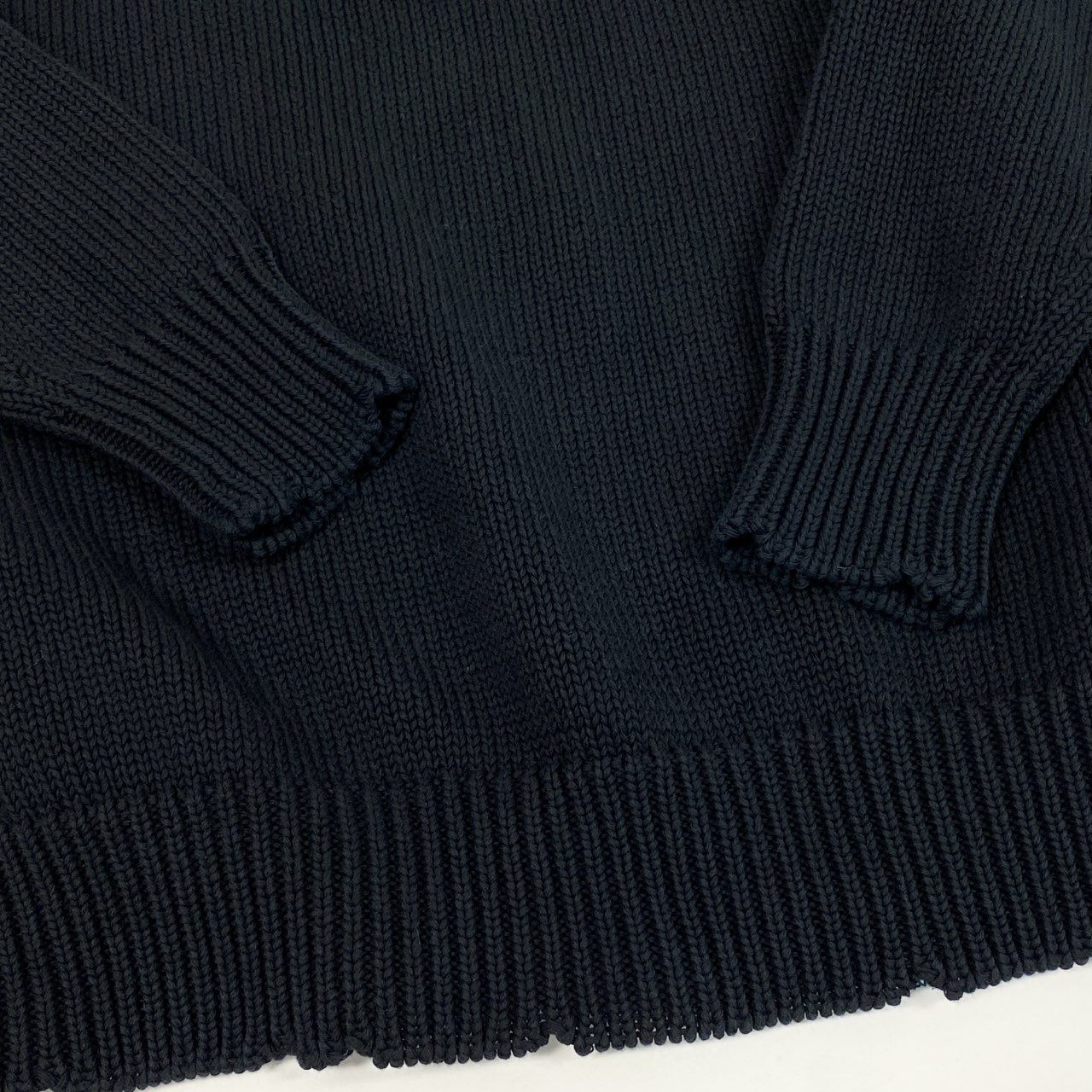 Ec2 GIVENCHY ジバンシー フロントロゴ 4G コットンニットセーター サイズS ブラック コットン100 メンズ トップスk02i