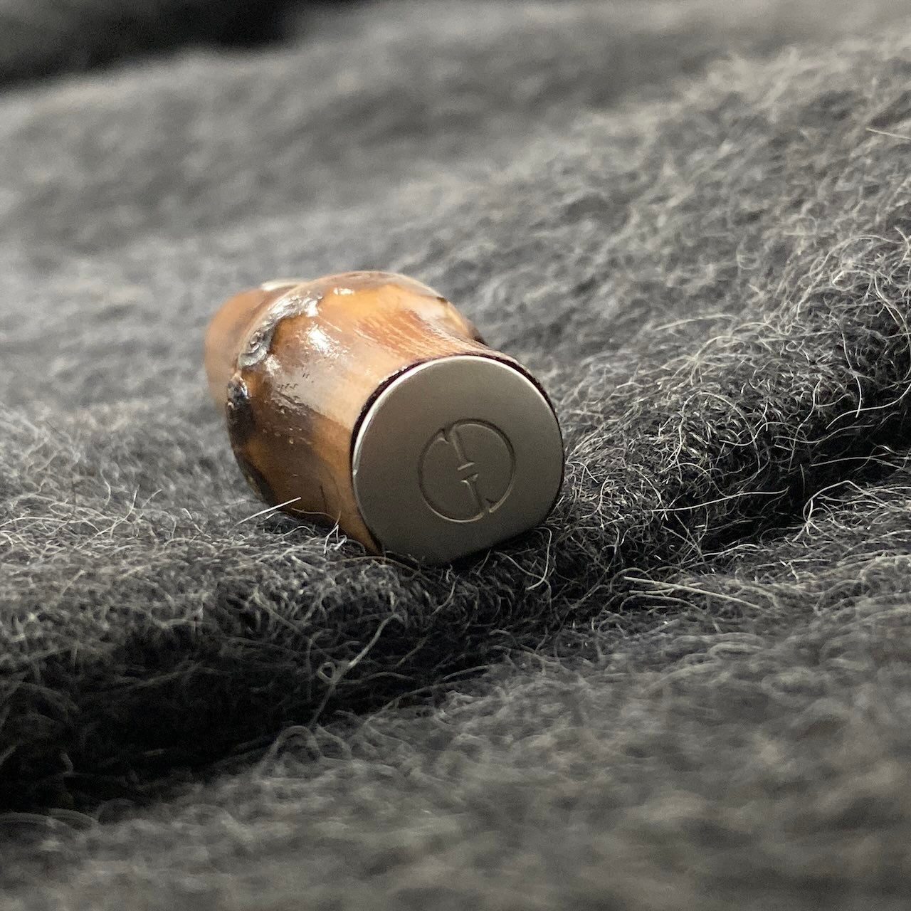 49d5 GUCCI ヴィンテージ グッチ バンブー オーバーコート フーディコート アルパカ100 サイズ40 グレー ユニセックスk02i