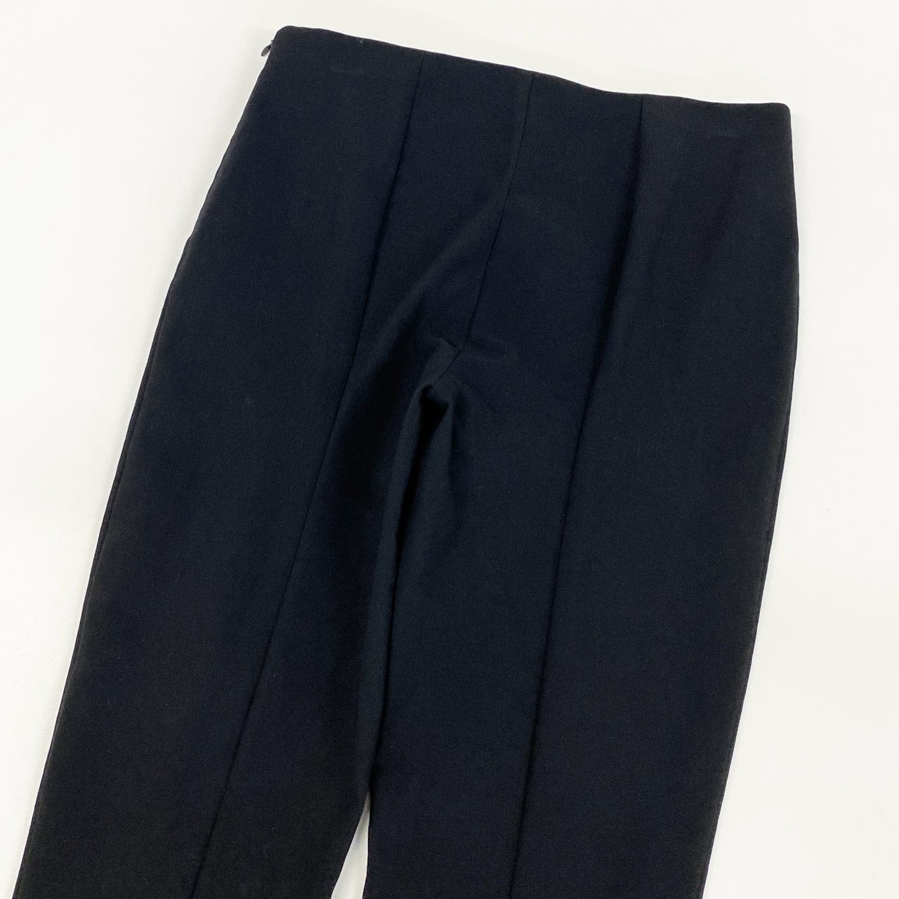 84i10THE ROW ザロウ ウエストゴム Thild Pant スキューバパンツ スキニー ボトムス サイドジップ ブラック レディースk02i