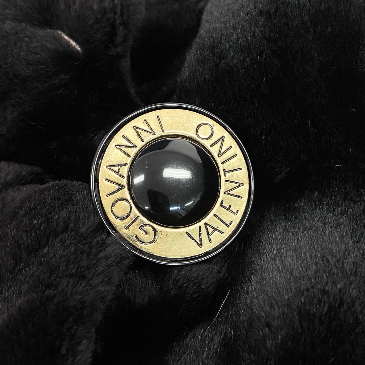 67b16 Giovanni Valentino ヴァレンティノ SAGA MINK サガミンク シェアードミンクファー ロングコート サイズF ブラック 最高級本毛皮 Mink Fur Long Coatt18r