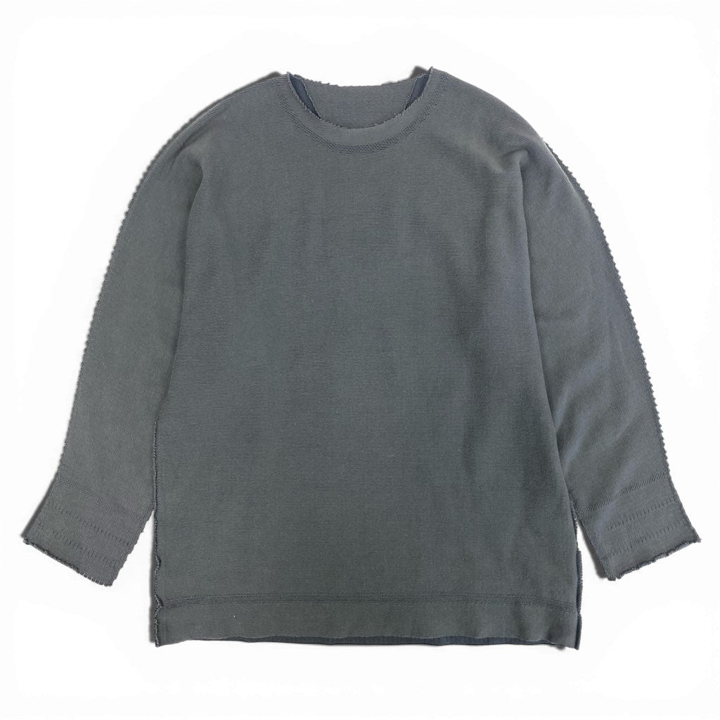 6l25 ISSEY MIYAKE A.POC ABLE イッセイミヤケ エイポック エイブル ニットセーター ロングスリーブ トップス AT23KK439 1サイズ グレー メンズu02t