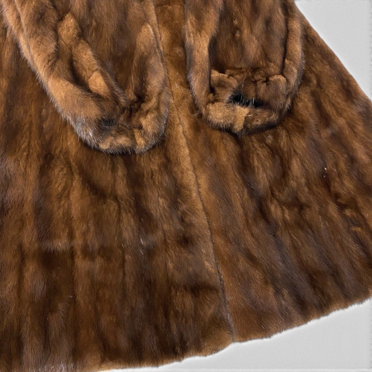 61i24 デミバフミンク 超ロングコート 丈115cm サイズ11 ブラウン 本毛皮 Mink Fur Long Coat リアルファーt18r
