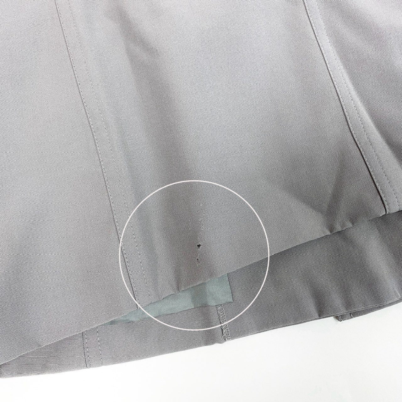 39b10 Christian Dior クリスチャンディオール ヴィンテージ シェルボタン テーラードジャケット 11サイズ グレー ウール100％ レディース 女性用k02i