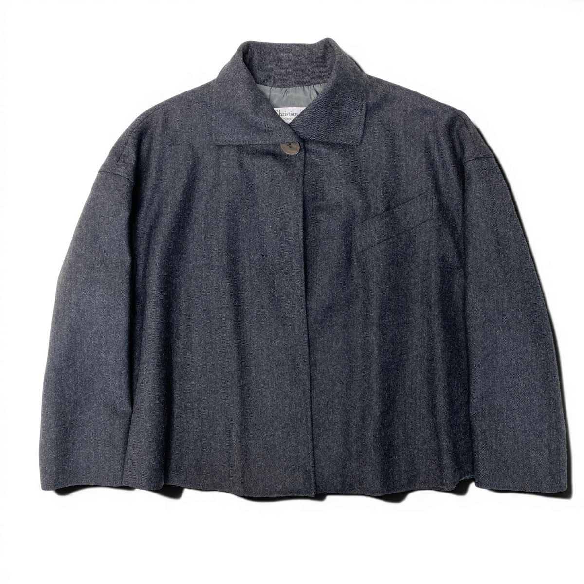 Ef24 Christian Dior ウールジャケット ショートコート 42/8サイズ グレー ウール100％ レディース 女性用u02tu02t