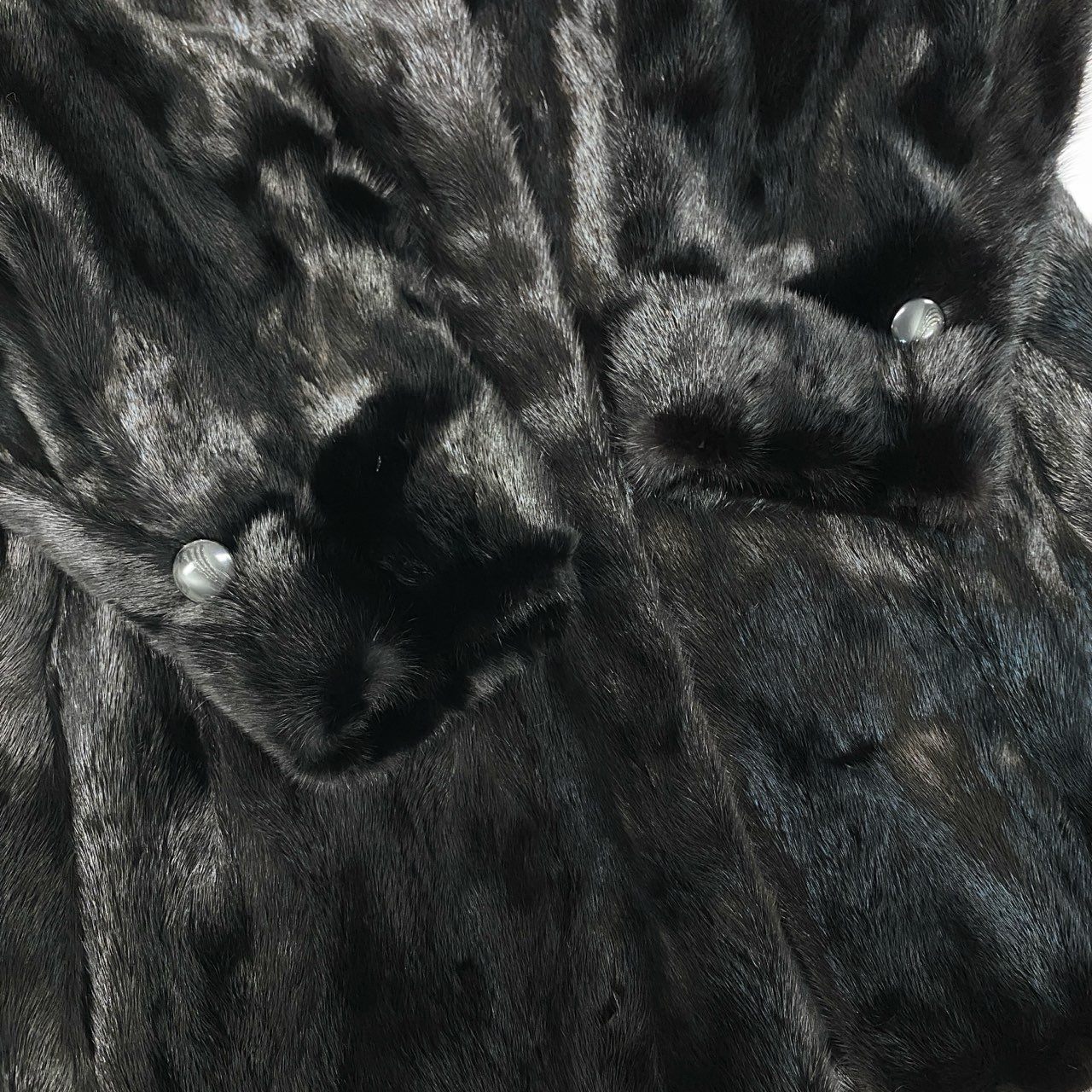 87L17 POLA amian SAGA MINK ROYAL サガミンクロイヤル 金サガ ダークミンク ファーコート サイズF ブラック 最高級本毛皮 MINK FUR ポケット有t18r