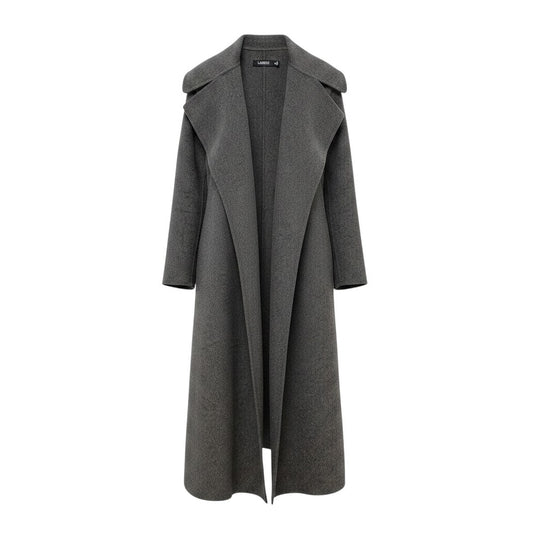 55h21 LAUREN RALPH LAUREN ローレンラルフローレン チェスターコート ウールロングコート  00サイズ グレー レディース 女性用u02t