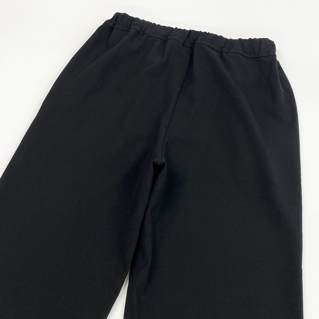 60j27《極美品》Y's for Living ワイズフォーリビング ワイドスラックス パンツ ボトム 裏起毛 日本製 ブラック メンズu02t