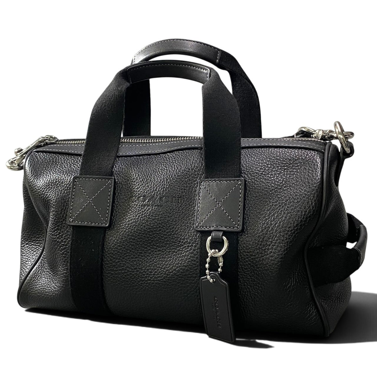 j19 Coach コーチ エクスプローラー ダッフルバッグ ミニボストン Explorer Duffel Bag Mini Boston Black CET23 ブラック レザーt18r