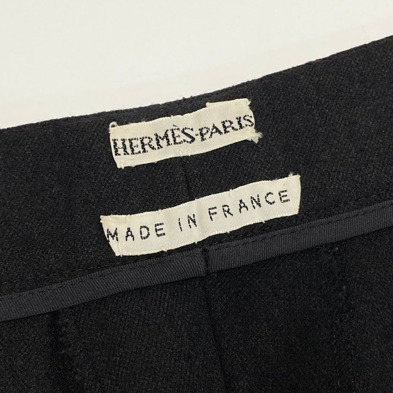 25e14 HERMES エルメス マルジェラ期 サイドジップ ワイドスラックスパンツ サイズ36 ダークブラウン レディース Hemes by Margielak02i
