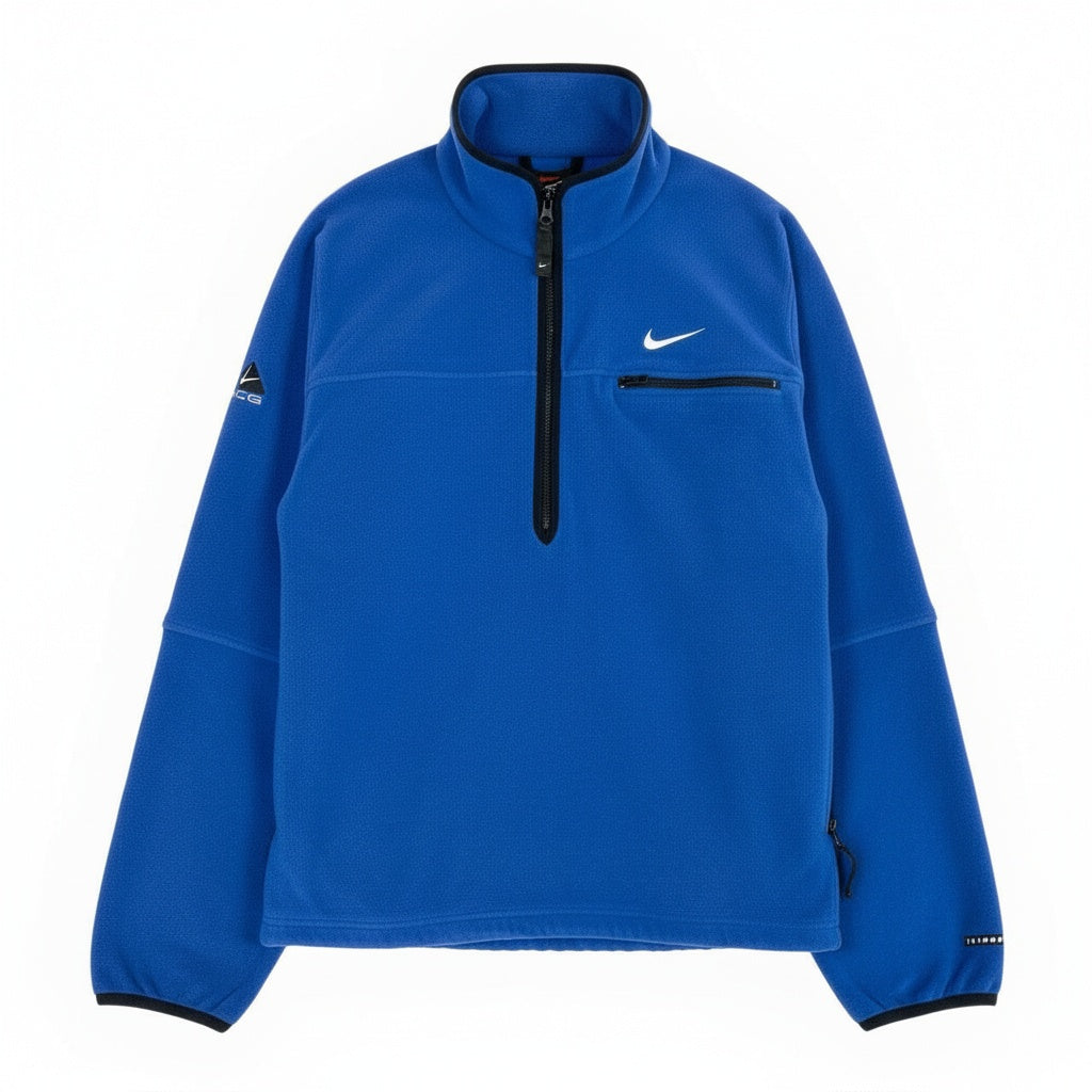 14a15 NIKE ACG ナイキ エーシージー Vintage Half Zip Pullover Size L Blue ハーフジップトップ Y2K ヴィンテージt18r