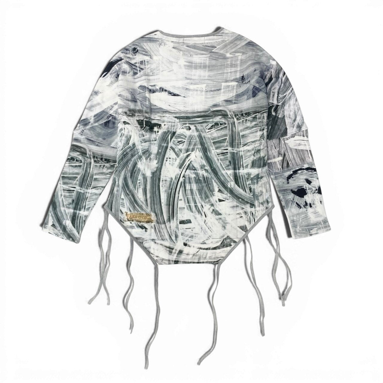 68c24 chalayan フセイン チャラヤン グラフィックプリントスウェット 変形スウェットトップス Mサイズ マルチカラー コットン100％ メンズ 男性用u02t