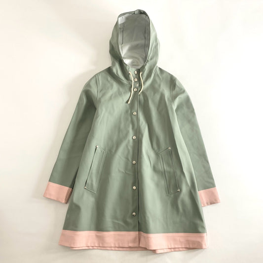 88i3 STUTTERHEIM ストゥッテルハイム BARNEYS NEWYORK バーニーズ ニューヨーク レインコート XS グリーン ピンク アウター