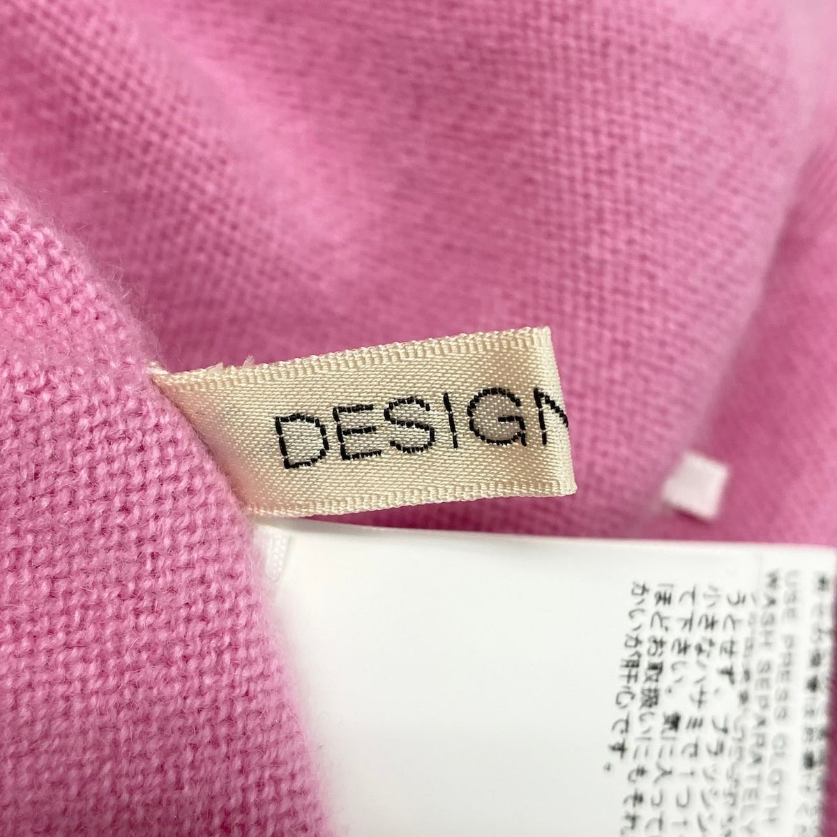 70i14 【美品】DESIGNWORKS デザインワークス ハイネックニットセーター カシミヤニット トップス 38サイズ ピンク カシミヤ100％ レディース 女性用u02t