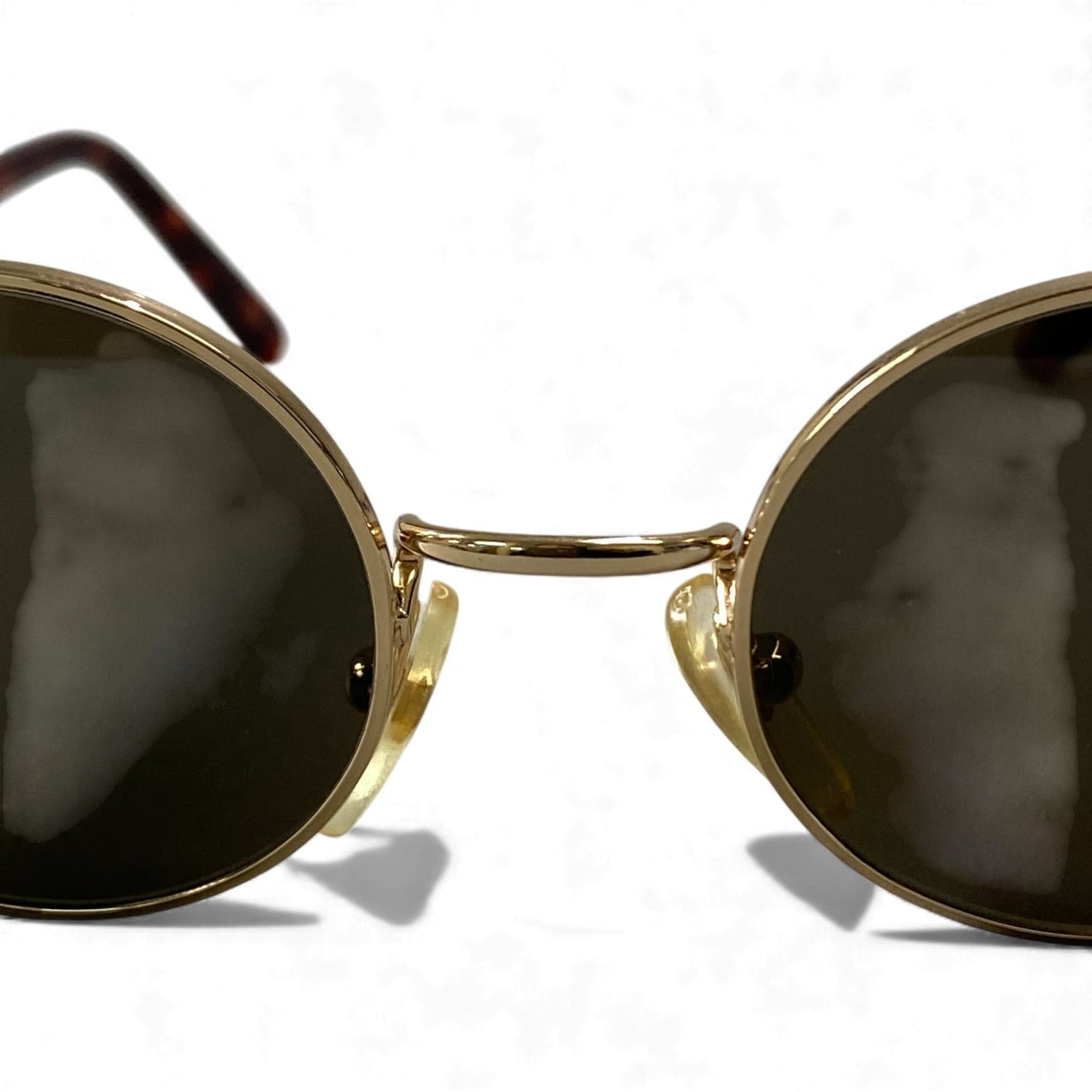 l14 MOSCHINO モスキーノ ラウンド 丸形 サングラス MC284 44□19 ブラウン アイウェア 眼鏡 メガネt18r