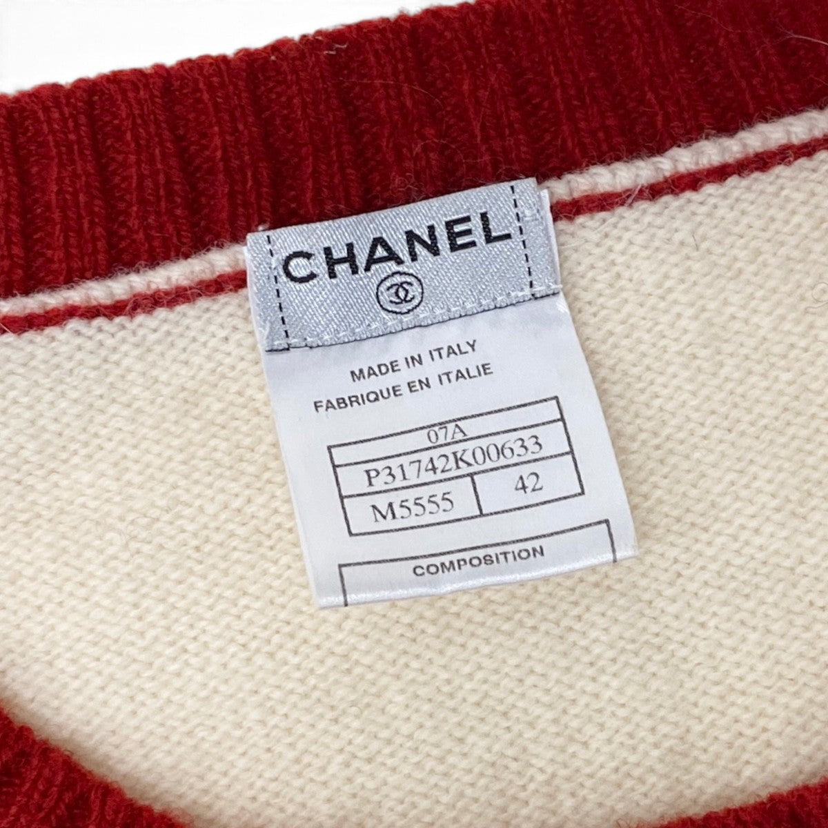 Ci13 CHANEL シャネル ニットセーター 2007年 ペンギン柄 クルーネック