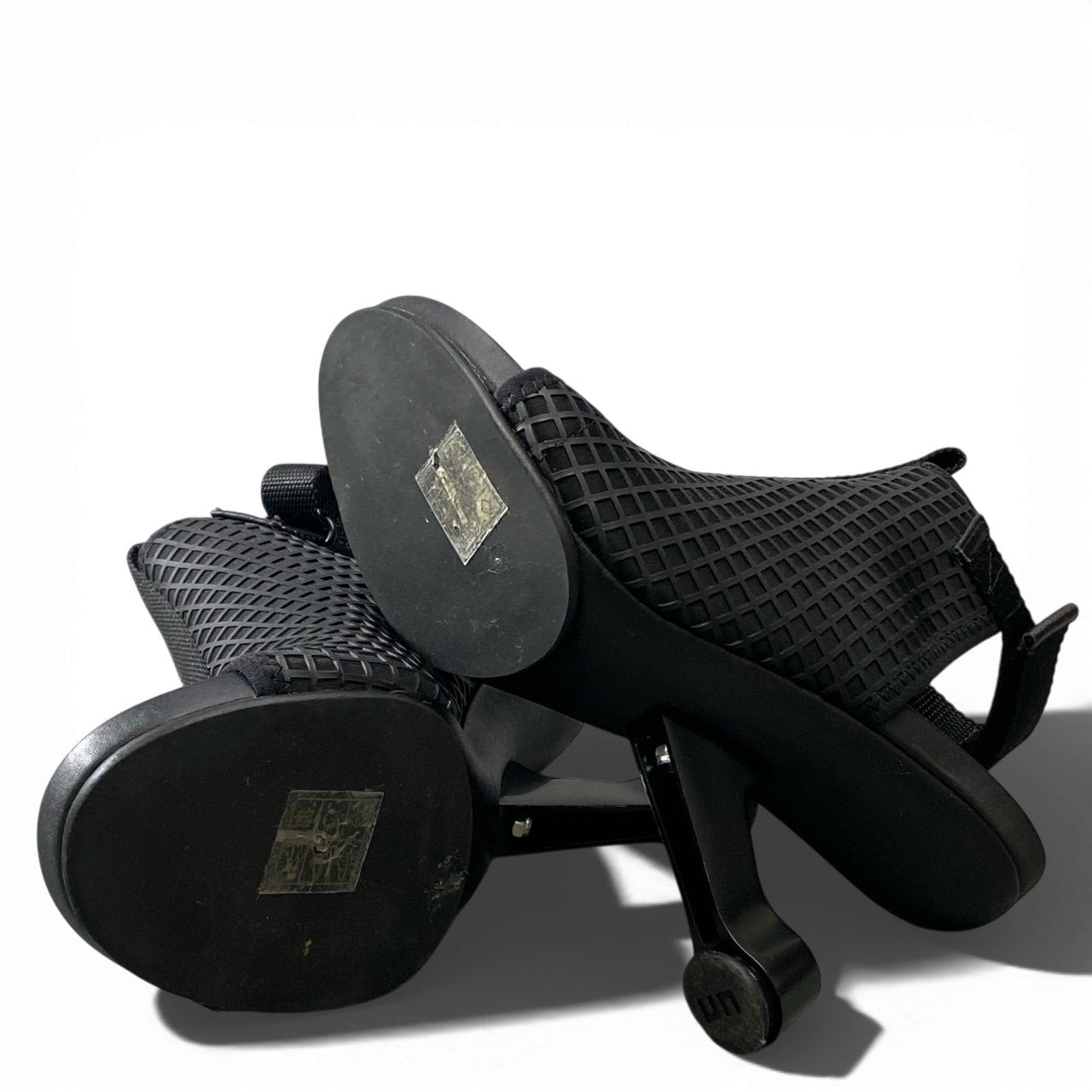 3a5 UNITED NUDE ユナイテッドヌード ヒールサンダル Emaz Fab ブーティー シューズ 37サイズ ブラック レディースk02i