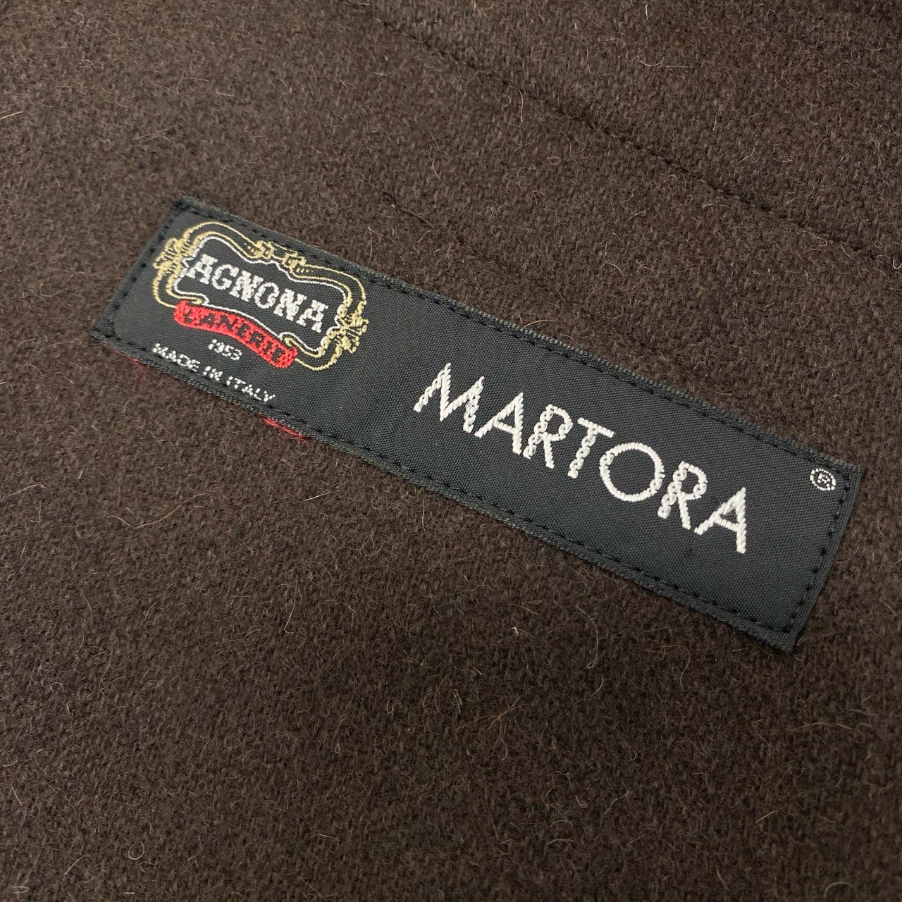 9a19 AGNONA アニオナ MARTORA アルパカウール ベスト サイズ44 ブラウン ALPACA イタリア製t18r