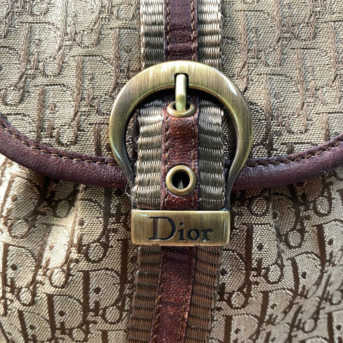 i7 Christian Dior クリスチャンディオール ストリートシック トロッター ショルダーバッグ Vintage Street Chic Trotter Shoulder Bag ブラウンt18r