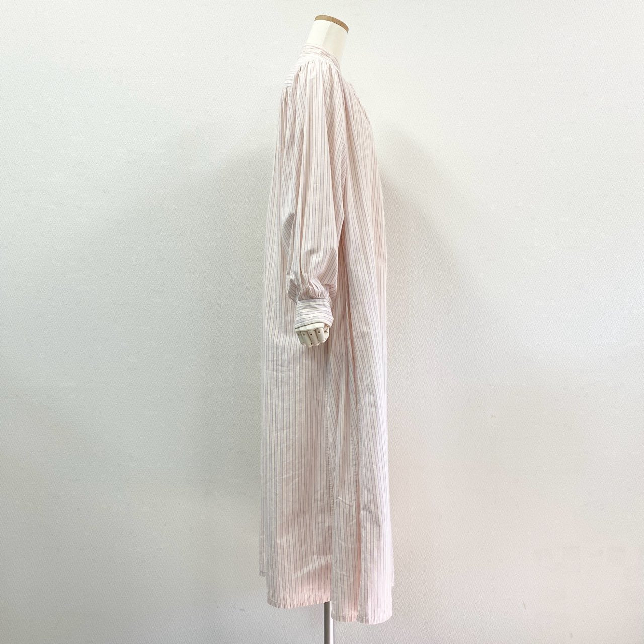 1j27《美品》TEN×RON HERMAN テンロンハーマン カフタンドレスワンピース シャツワンピース ロング丈 ストライプ 2710300521 マルチカラー レディースu02t