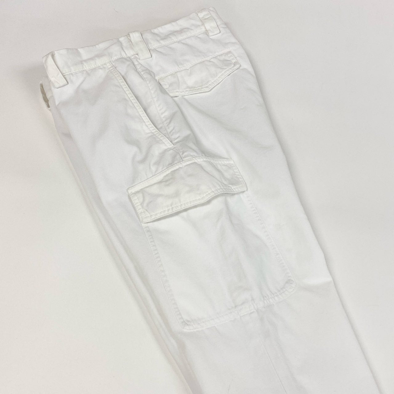 33b27 BRUNELLO CUCINELLI  ブルネロクチネリ カーゴパンツ トラウザーズパンツ 44 ホワイト コットン メンズu02t
