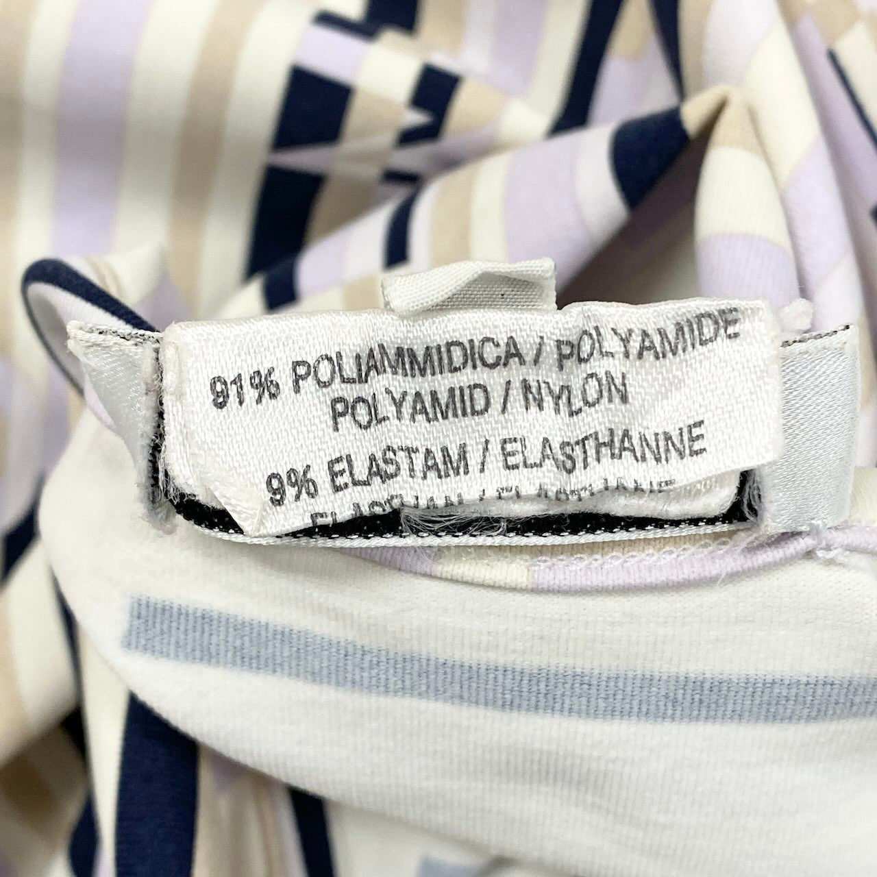 Ic27 CELINE セリーヌ 半袖ロゴカットソー ボーダー トップスカットソー ストレッチ素材  38サイズ マルチカラー レディース 女性用u02t