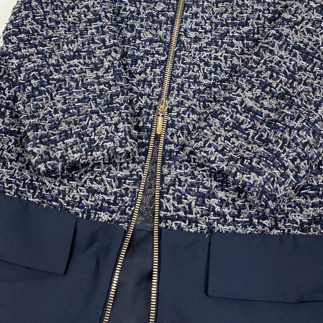 4a4 Moncler LAURINE GIACCONE モンクレール ローリン tweed coat ツイードコート アウター ダブルジップ size 0 レディース 女性用k02i