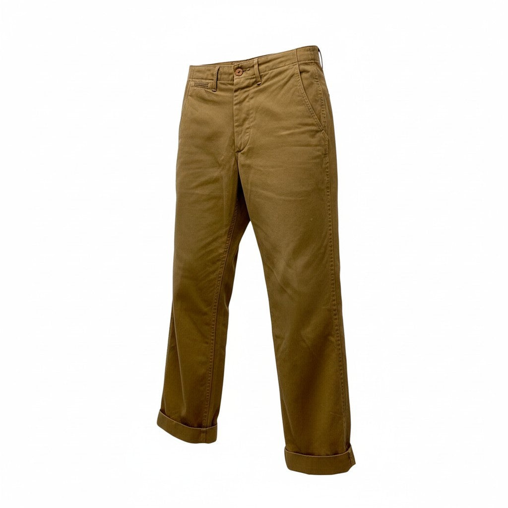 45c6 【極美品】WORKERS ワーカーズ オフィシャルトラウザーズ チノパン ボトムパンツ 28サイズ ベージュ コットン100％ メンズ 男性用u02t