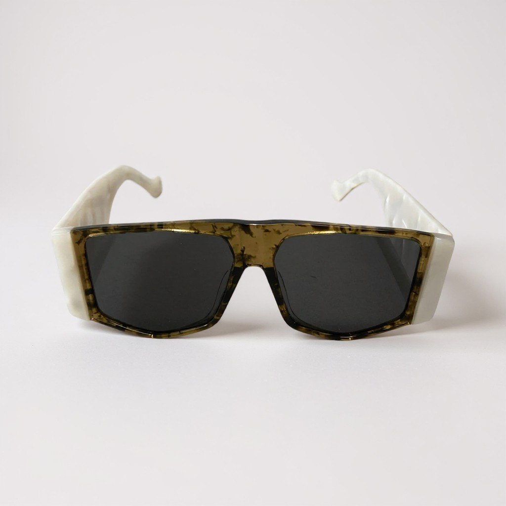 L10 LOEWE ロエベ サングラス LW40026U 56□14 クリアブラウン ブラック ホワイト アイウェア メガネ 眼鏡t18r