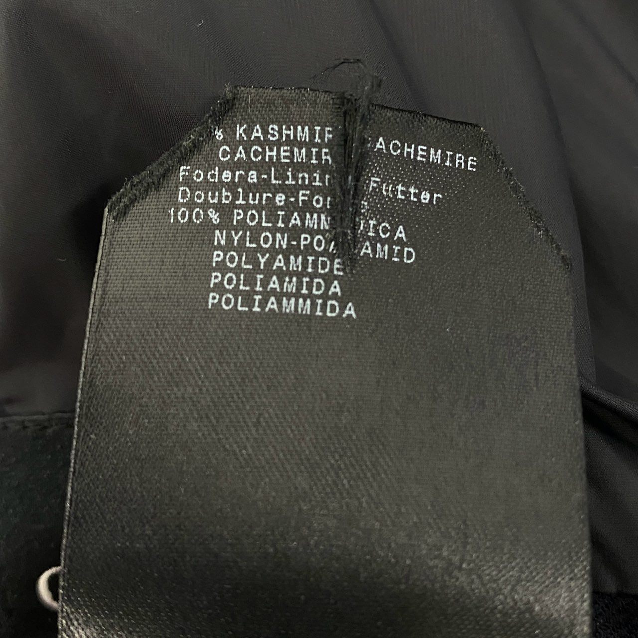 17k9 GIORGIO ARMANI ジョルジオアルマーニ カシミヤ 中綿ブルゾン ジャケット アウター イタリア製 46 S Mサイズ相当 ネイビー カシミア メンズo07t