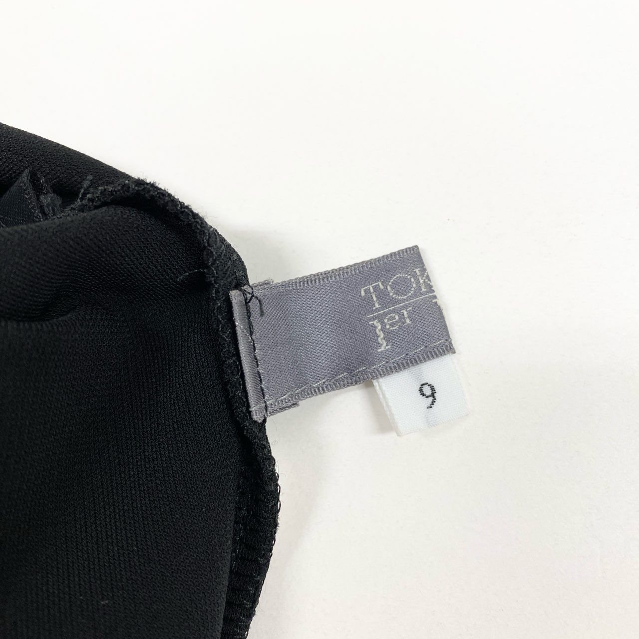 68a23 TOKUKO 1er VOL トクコプルミエヴォル ノースリーブワンピース ロングワンピース トップス フリンジ切替 9 ブラック レディース 女性用u02t