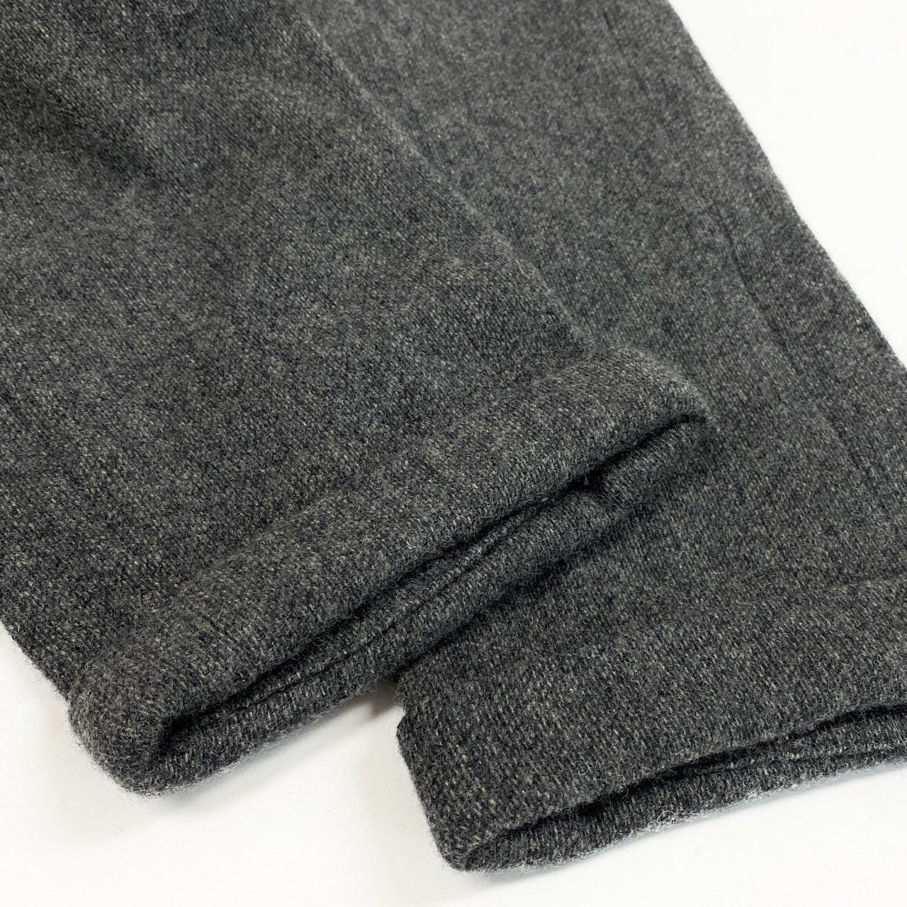 46L8 Papas パパス スラックスパンツ テーパードパンツ ボトムス フランネル生地 52 LL グレー ウール メンズu02t