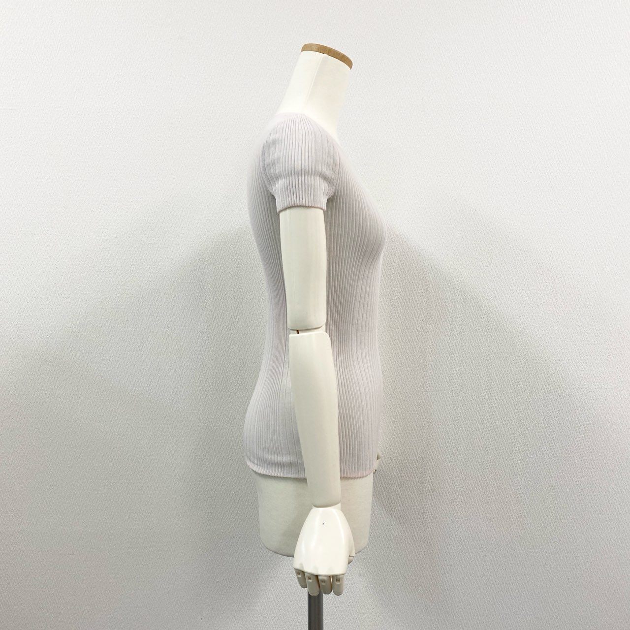 64a15 【美品】CHANEL シャネル P38434 2010年 フロントココマーク リバーシブル タイトニット 半袖ニット サイズ34 レディース 春夏用 トップスta1