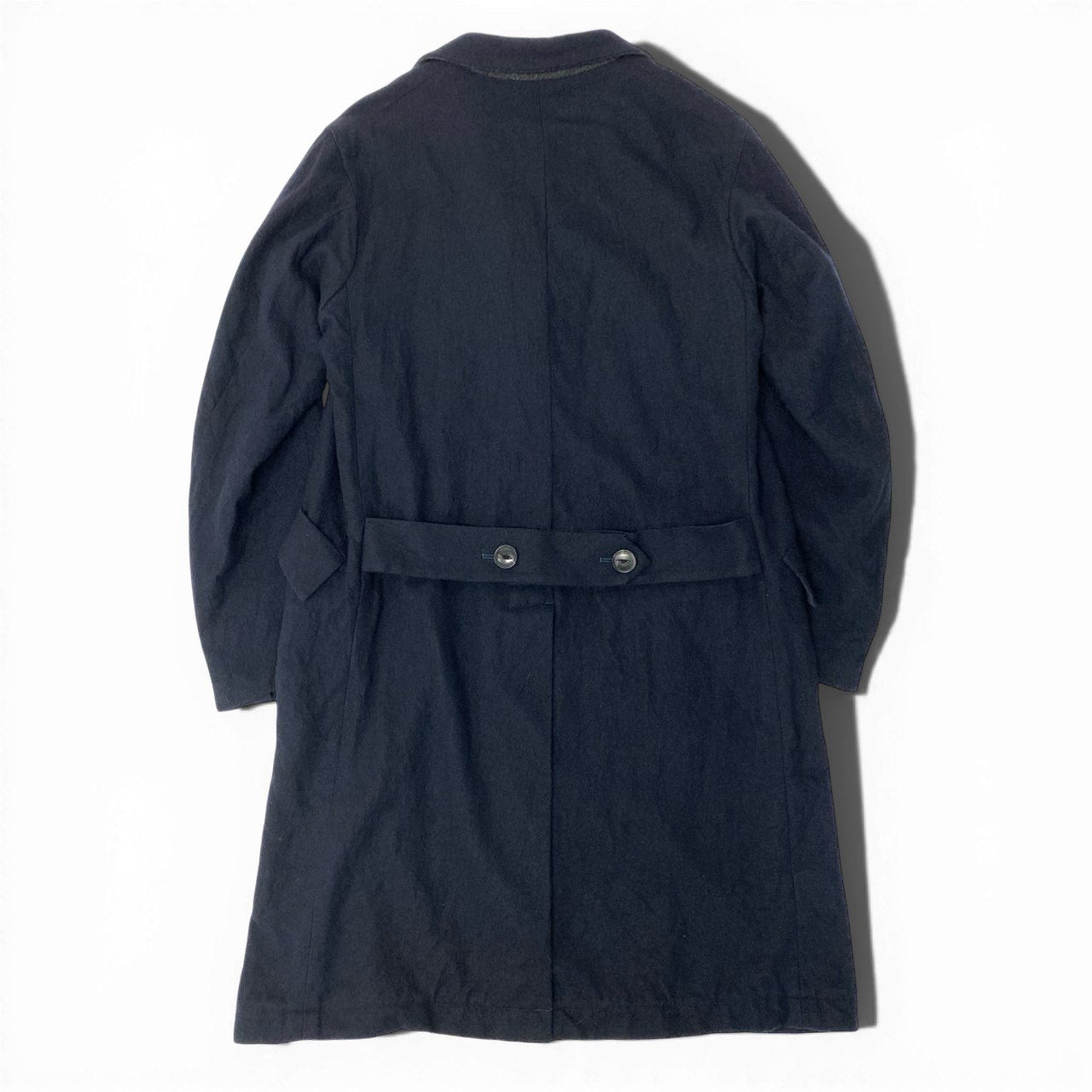 78b27 ARTS＆SCIENCE アーツアンドサイエンス チェスターコート ロングコート アウター 2 ネイビー ウール メンズu02t