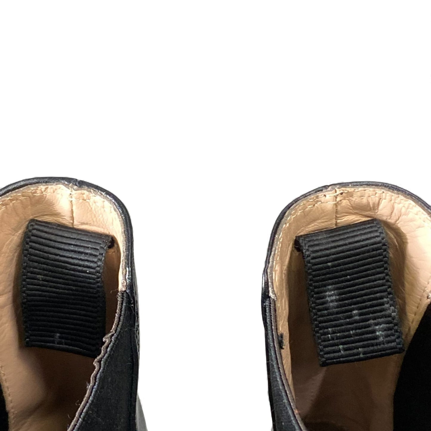 1L11 Gianvito Rossi ジャンヴィトロッシ サイドゴアブーツ サイズ38 1/2 ブラック レザー レディース 女性用 靴k02i