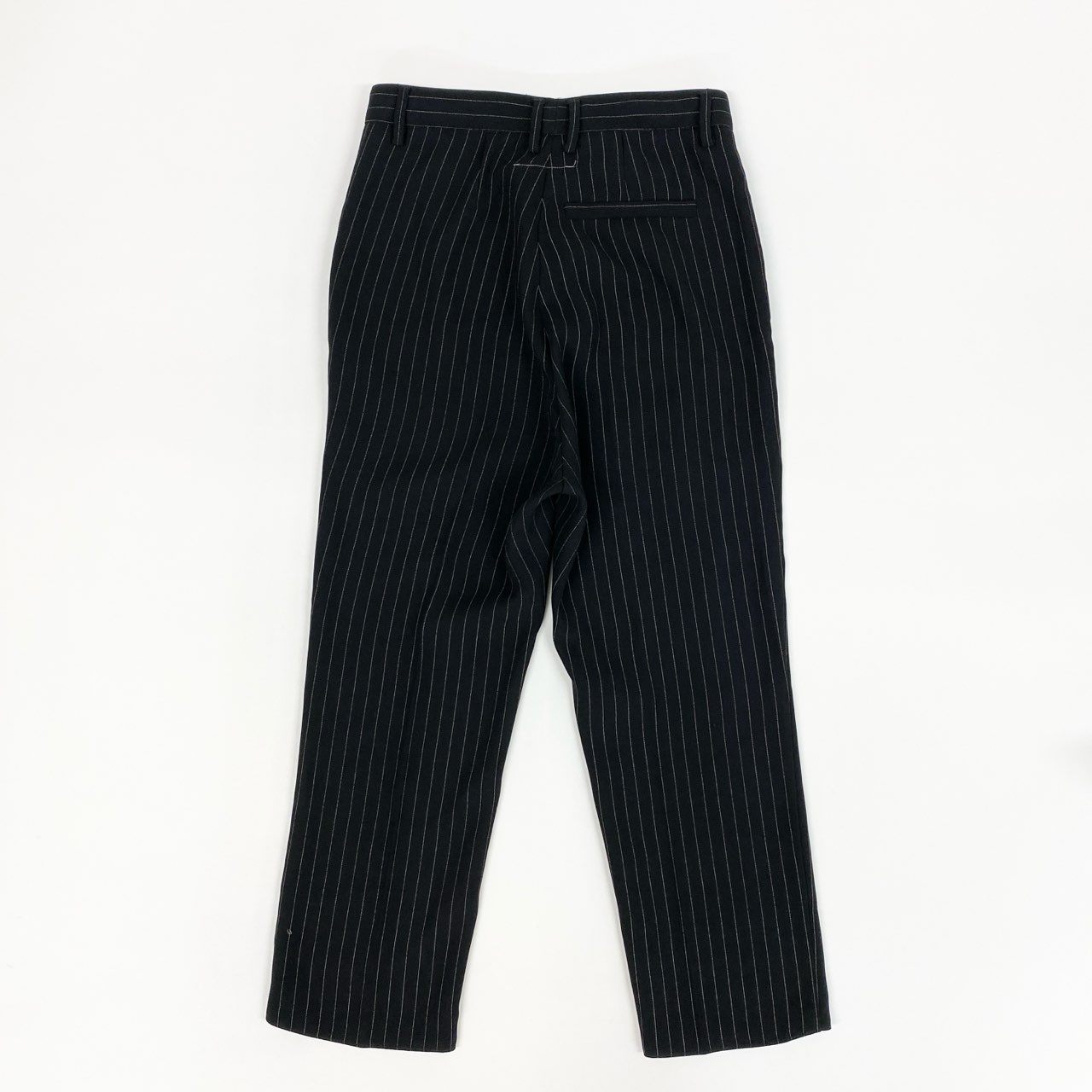 31k2 MM6 Maison Margiela エムエムシックス メゾンマルジェラ イタリア製 ストライプ柄 スラックスパンツ ボトムス S32KA0463 38 ブラック レディースo07t