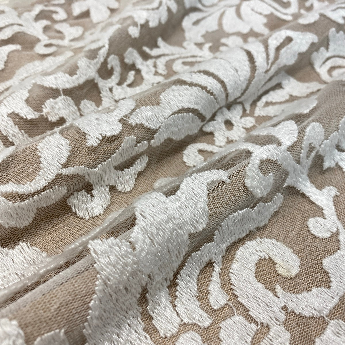 75g23 TADASHI SHOJI タダシショージ ノースリーブワンピース ドレス 総レース 膝丈 6サイズ ベージュ ホワイト レディース 女性用u02t