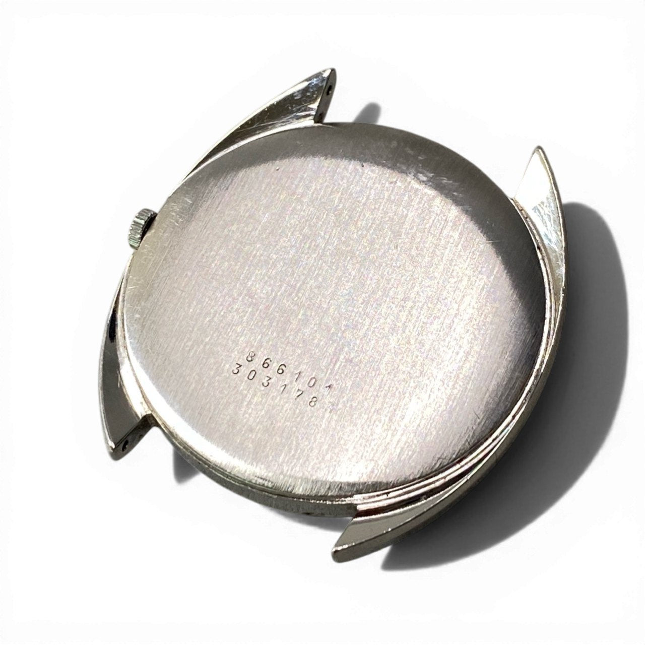 c23 【稼働品】UNIVERSAL GENEVE ユニバーサルジュネーブ WHITE SHADOW ULTRA SLIM 自動巻き 腕時計 シルバー/ホワイト メンズk02i