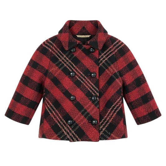 Ac24 BALENCIAGA バレンシアガ 06FW 二コラ期 ダブルブレスト チェックジャケット サイズ34 レッド ヴィンテージ コートt18r