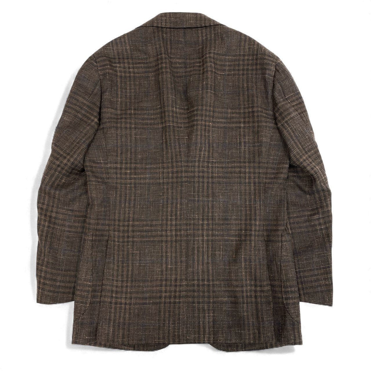 7L12 RING JACKET MEISTAR リングヂャケット マイスター テーラードジャケット サマージャケット ブレザー 46 ブラウン チェック メンズ 男性用u02t