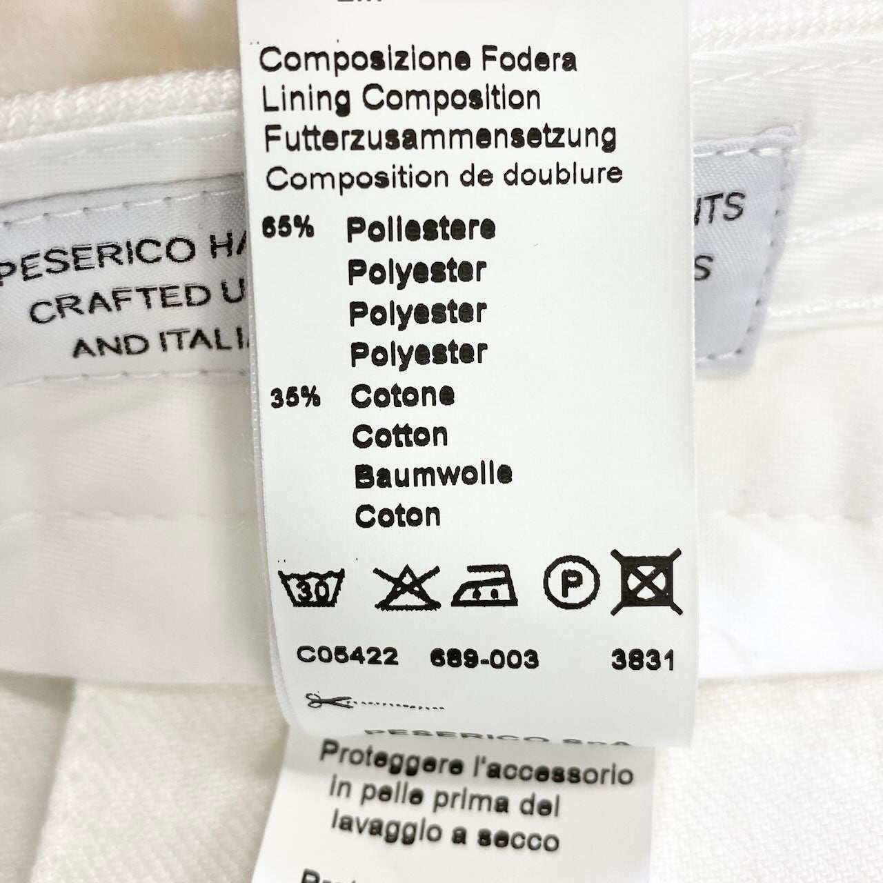 42c26 【新品保管品】 PESERICO ぺセリコ ワイドパンツ タグ付 イタリア製 リネンパンツ 春夏 レディース 女性用 42 ホワイトu02t
