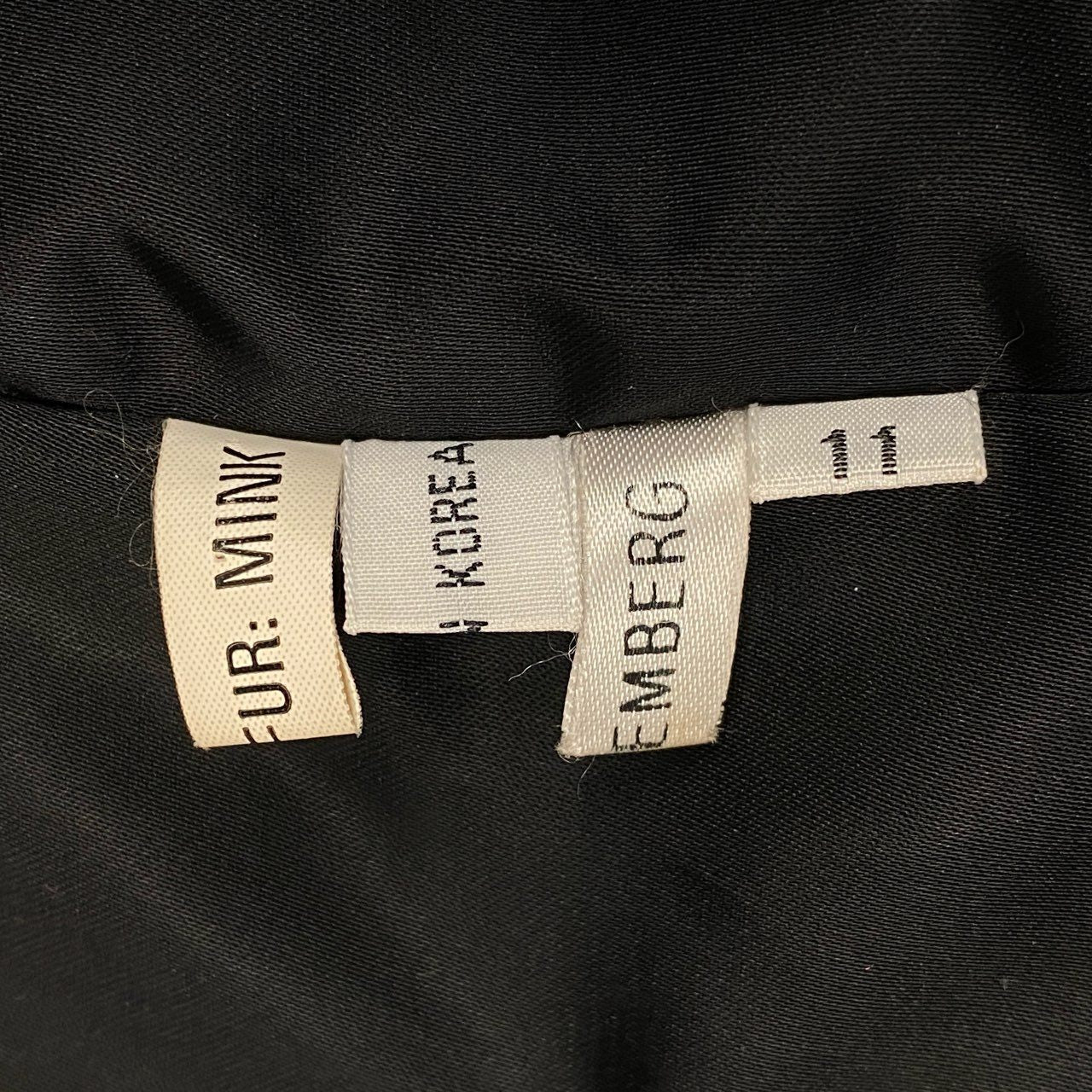 17a16 ダークミンク ロングコート サイズ11 Black ブラック 本毛皮 Dark Mink Fur Long Coatt18r