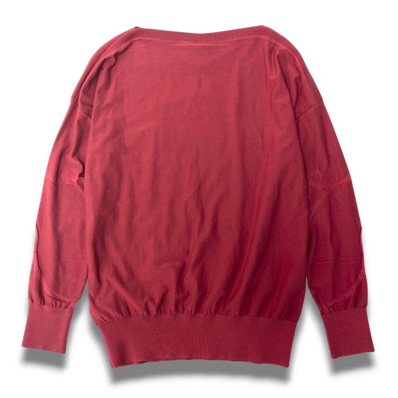 Ec5《美品》 HERMES エルメス 2021 L’INSTRVCTION 帝王学 ジャガード エンブロイダリー ニットセーター 16-7702 42 レッド レディースu02t