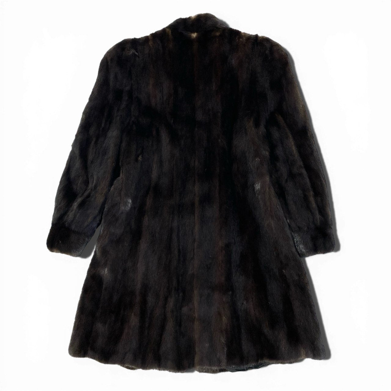 83a14 SAGA MINK サガミンク マホガニーミンク ミンクコート ロングコート 毛皮コート 12 ダークブラウン ミンクファー 毛並み綺麗t18r