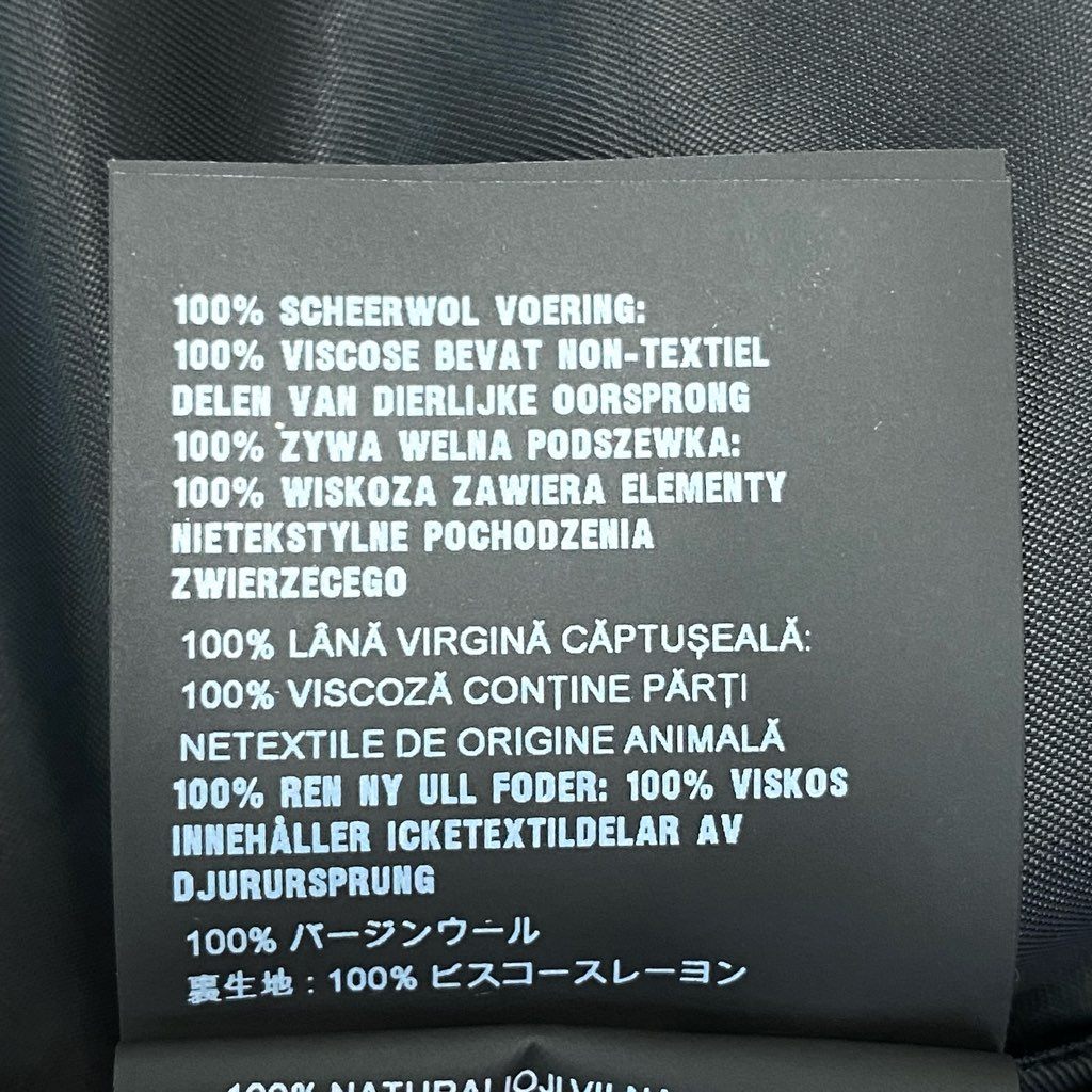 30a9 【美品】 PRADA プラダ ウールジップジャケット ロングジャケット 三角ロゴ トライアングルデザイン  レディース 女性用 38 グレーo07t