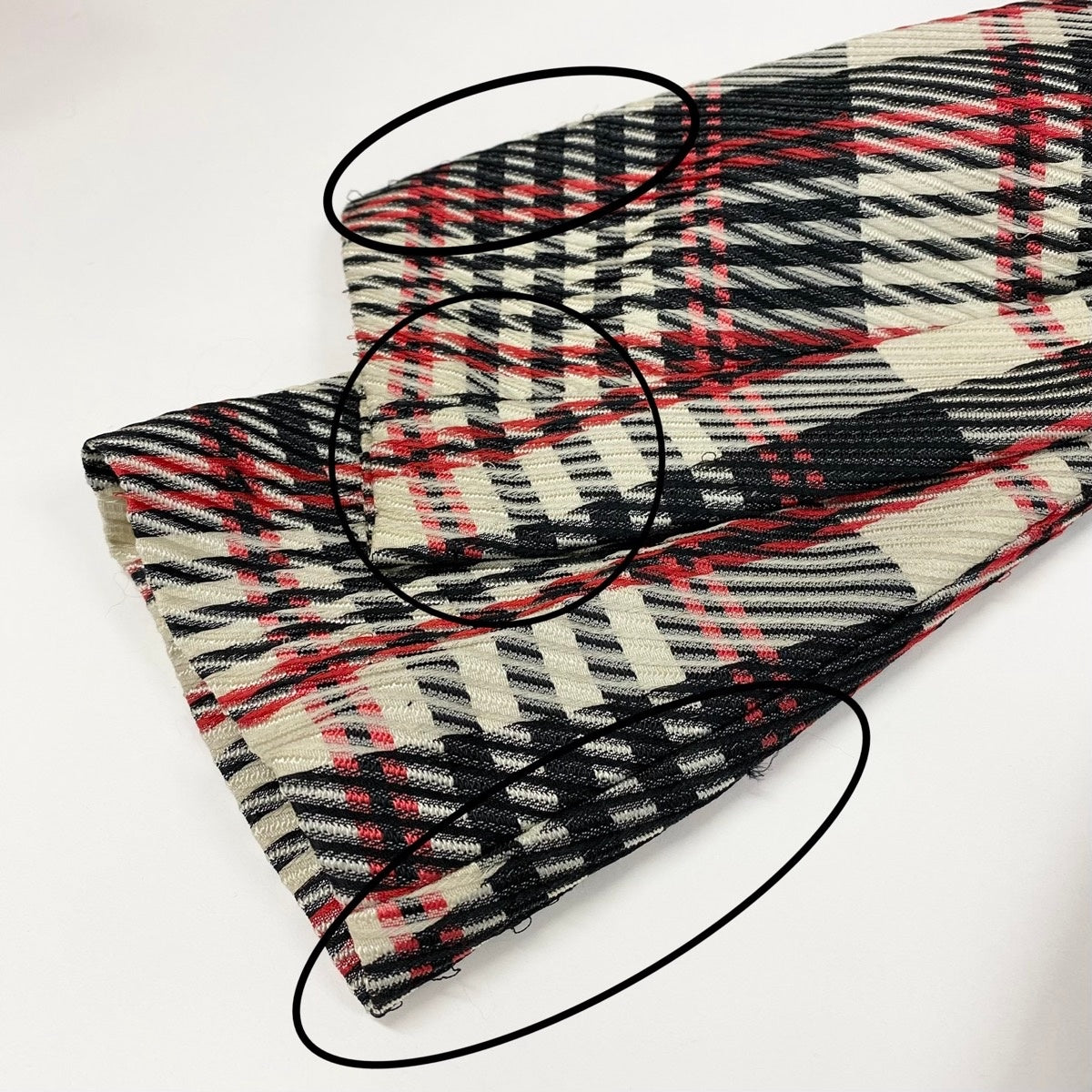 Af8 tricot COMME des GARCONS トリココムデギャルソン AD1996 90s チェック柄 ロングコート 日本製  TO-100060 ブラック レッド ホワイト ポリエステル レディースnu1