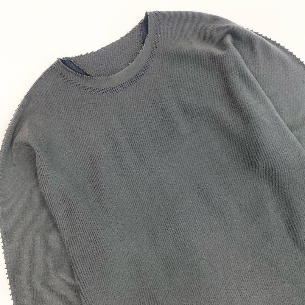 6l25 ISSEY MIYAKE A.POC ABLE イッセイミヤケ エイポック エイブル ニットセーター ロングスリーブ トップス AT23KK439 1サイズ グレー メンズu02t