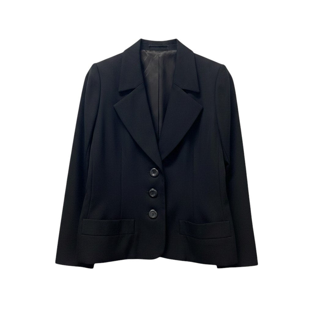 31g2 YVES SAINT LAURENT イヴサンローラン リヴゴーシュ ヴィンテージ テーラードジャケット フォーマル サイズ40 ブラック レディース 女性用u02t
