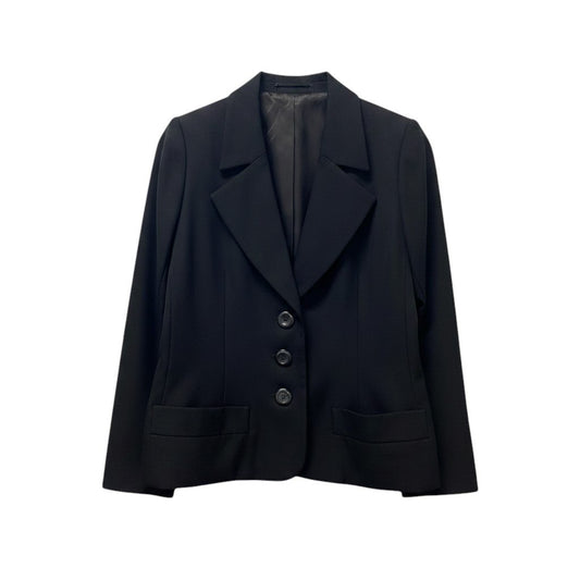 31g2 YVES SAINT LAURENT イヴサンローラン リヴゴーシュ ヴィンテージ テーラードジャケット フォーマル サイズ40 ブラック レディース 女性用u02t