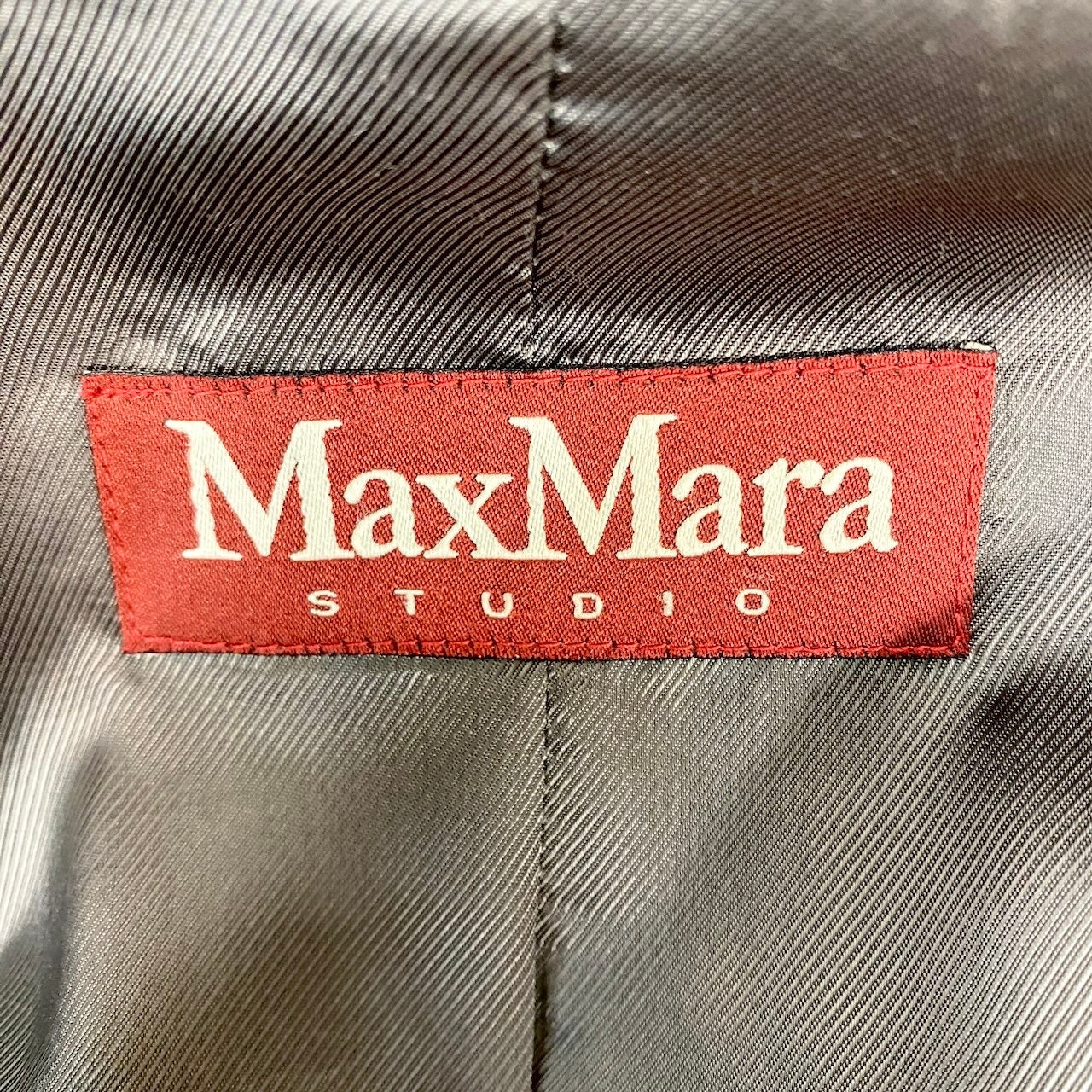 3g18 MaxMara マックスマーラ テーラードジャケット ブレザー グレンチェック アウター 42サイズ グレー レディース 女性用u02t